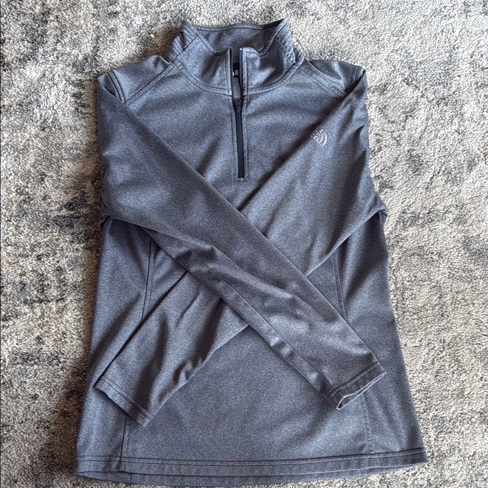 The North Face Gray Quarter-Zip Pullover